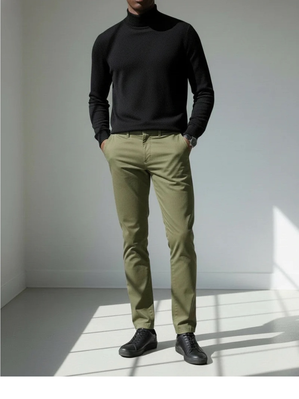 Taylrd Men's Olive Chino Pants 33/30